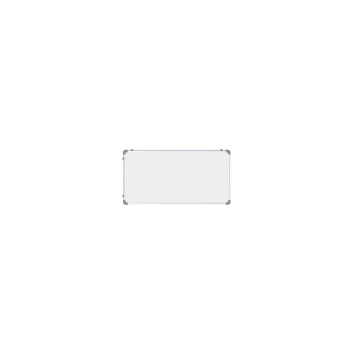A double-sided (non-magnetic) white and green board with an aluminium frame, designed for writing and drawing.