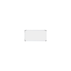 A double-sided (non-magnetic) white and green board with an aluminium frame, designed for writing and drawing.