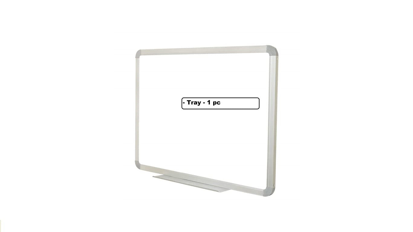 OBASIX® Superior Series White Board Ceramic Steel (Magnetic) 3x3 Feet | Natural Finesse Heavy Aluminium Frame SCWB9090