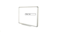 OBASIX® Superior Series White Board Ceramic Steel (Magnetic) 3x3 Feet | Natural Finesse Heavy Aluminium Frame SCWB9090