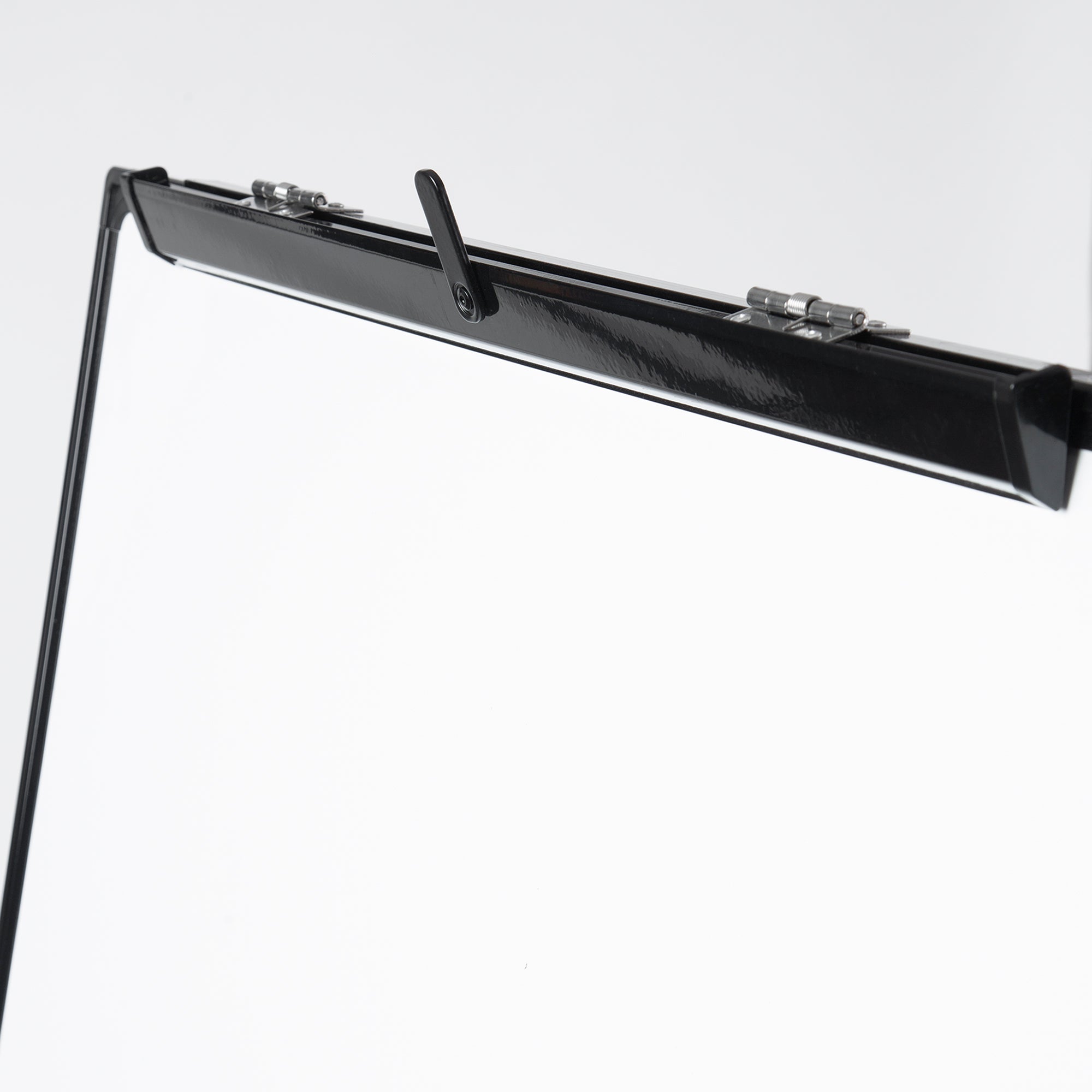 OBASIX® 70x100cms Magnetic Flipchart Stand with Height adjusment Stand with Lockable wheels | Powder Coated Black