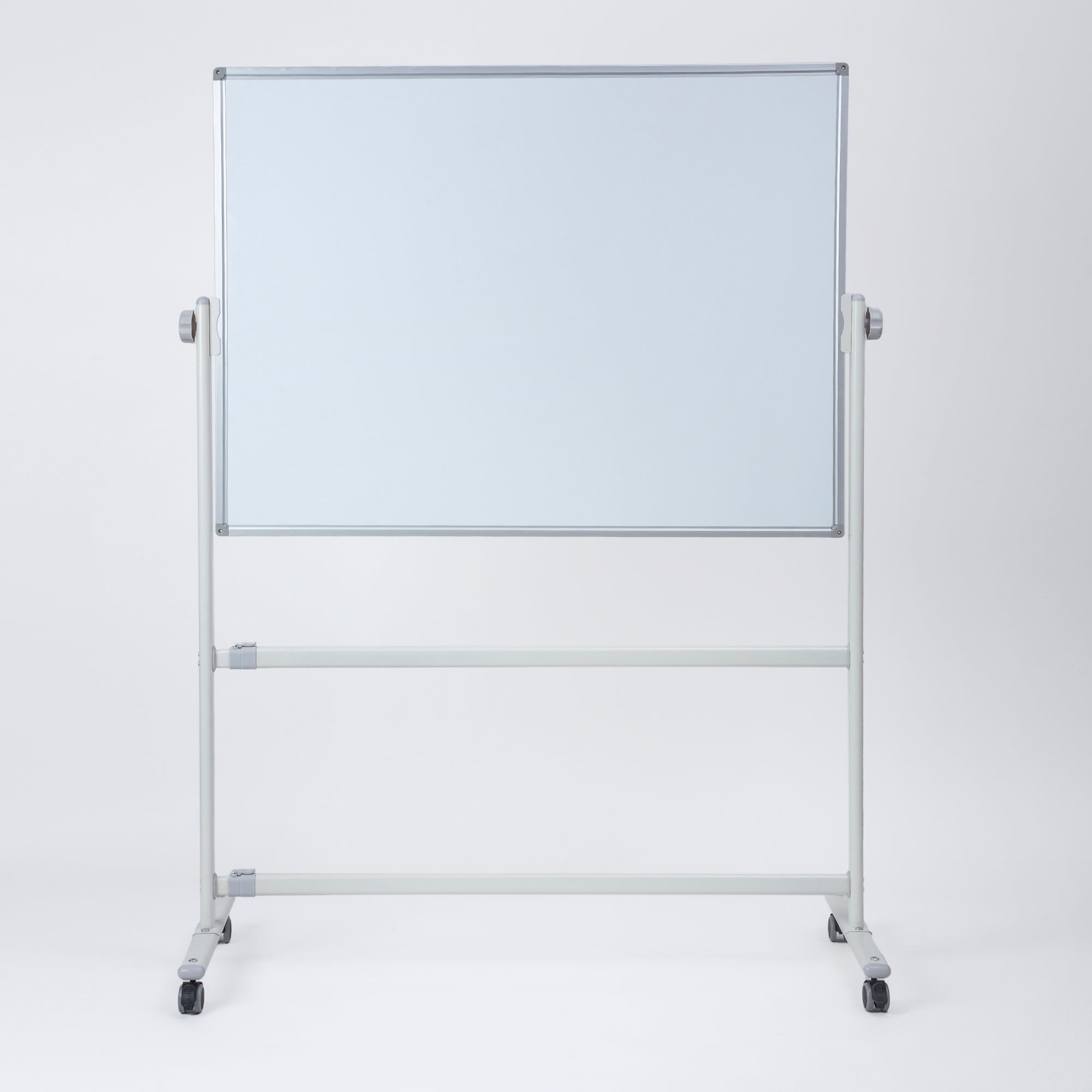 OBASIX® Premium 360 Degree Revolving Whiteboard Stand | Width Adjustable Mobile Board Stand with Lockable Wheels | Heavy Duty Powder Coated Frame | Fits 5ft to 8ft Whiteboards