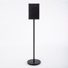 OBASIX® Metal Display Stand with A3 Acrylic Sheet With Angle Adjustment |Powder Coated Black (Black A3)