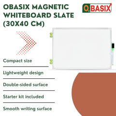 OBASIX® Magnetic Whiteboard Slate 30x40 for Kids