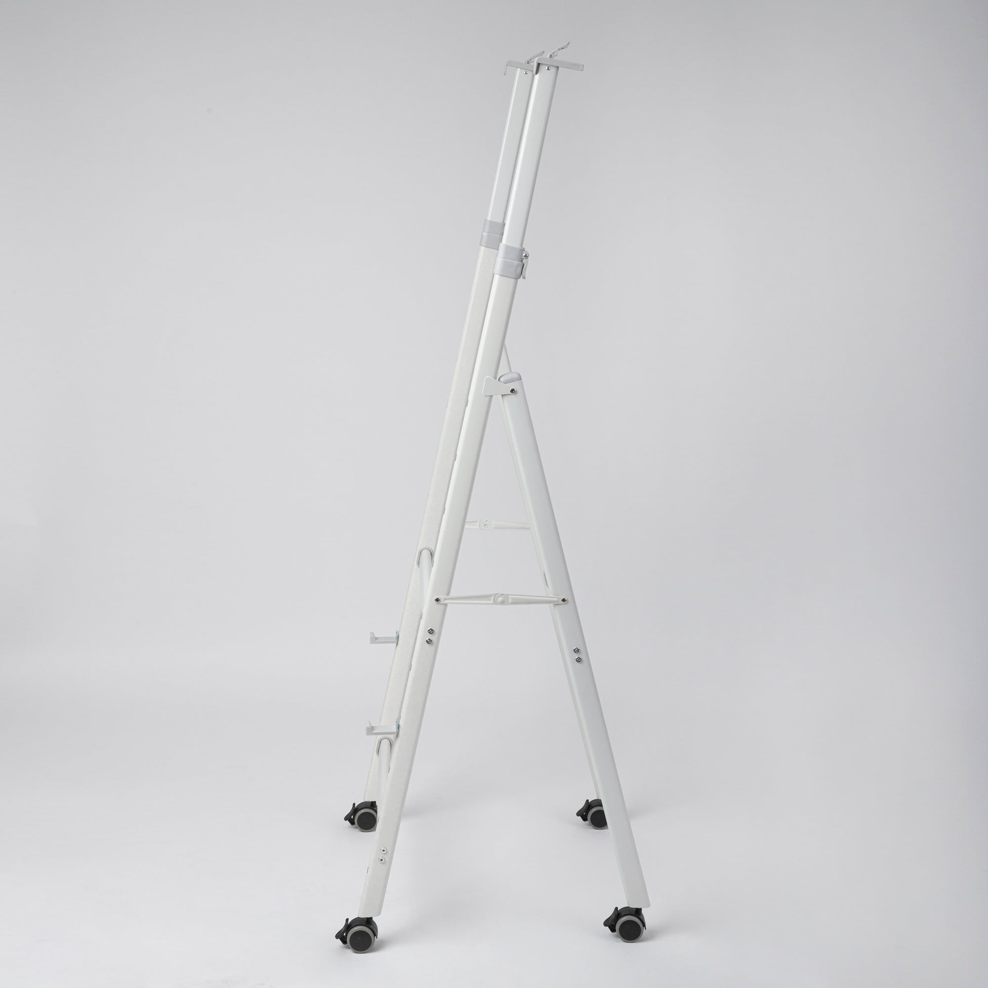 OBASIX® Premium Mobile Whiteboard Stand | Height & Width Adjustable | Heavy Duty Powder Coated Frame with 2-Inch Lockable Wheels | Compatible with Boards up to 4x8 Ft