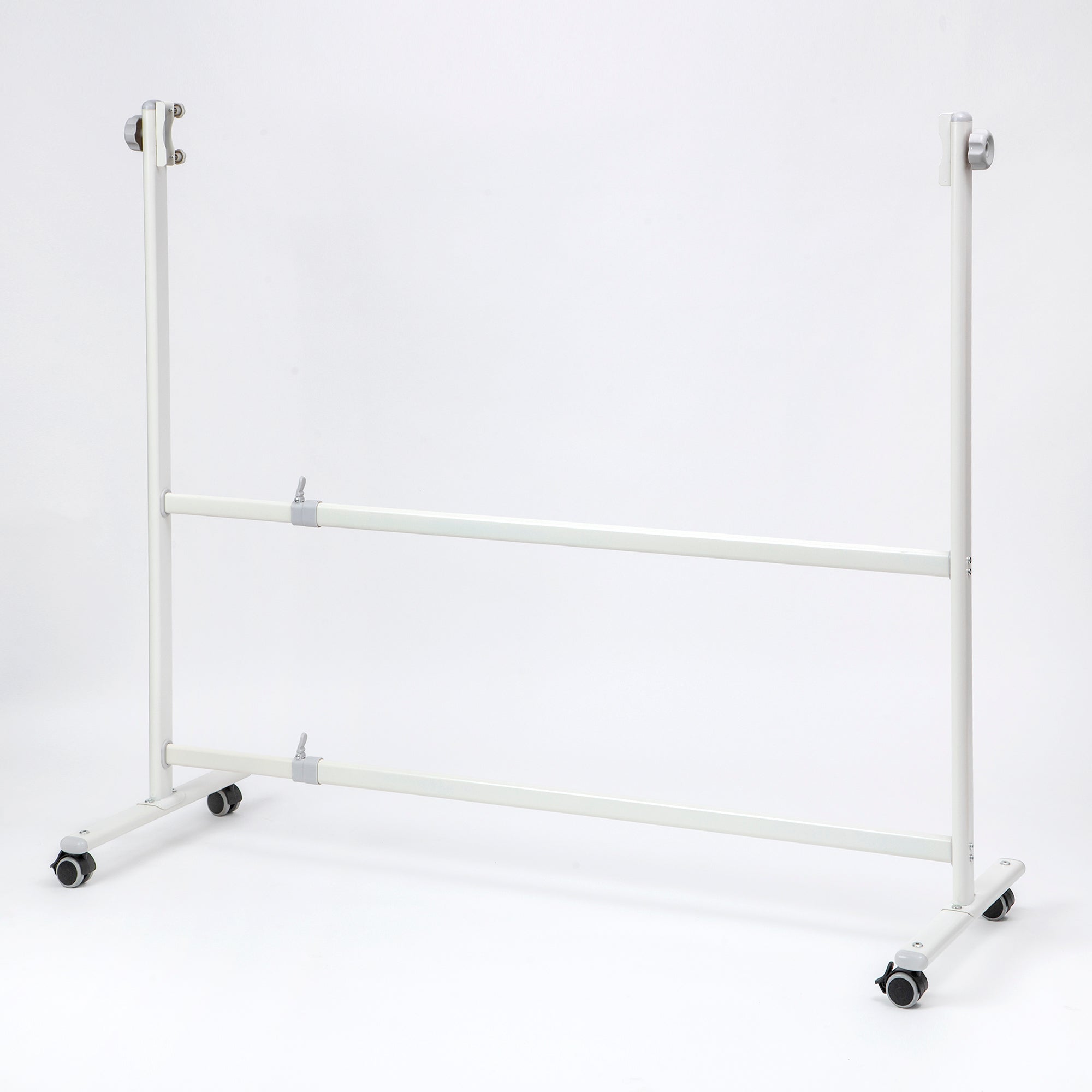 OBASIX® Premium 360 Degree Revolving Whiteboard Stand | Width Adjustable Mobile Board Stand with Lockable Wheels | Heavy Duty Powder Coated Frame | Fits 5ft to 8ft Whiteboards