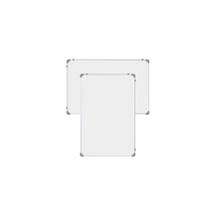 OBASIX® Classic Series White Board 1x2 Feet (Non-Magnetic) Light Weight Aluminium Frame | CWB3060