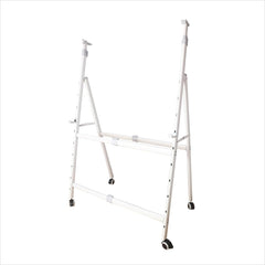 OBASIX® Premium Mobile Whiteboard Stand | Height & Width Adjustable | Heavy Duty Powder Coated Frame with 2-Inch Lockable Wheels | Compatible with Boards up to 4x8 Ft
