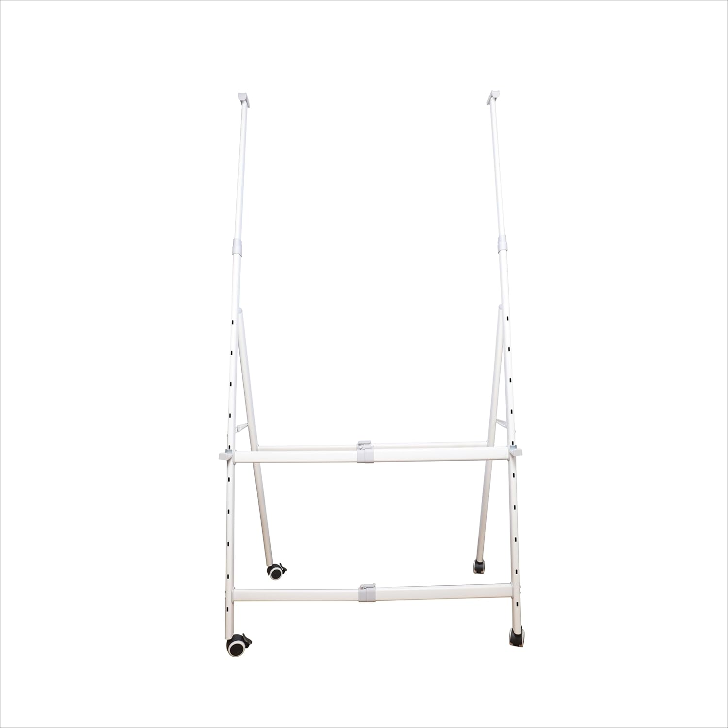 OBASIX® Premium Mobile Whiteboard Stand | Height & Width Adjustable | Heavy Duty Powder Coated Frame with 2-Inch Lockable Wheels | Compatible with Boards up to 4x8 Ft