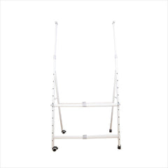 OBASIX® Premium Mobile Whiteboard Stand | Height & Width Adjustable | Heavy Duty Powder Coated Frame with 2-Inch Lockable Wheels | Compatible with Boards up to 4x8 Ft