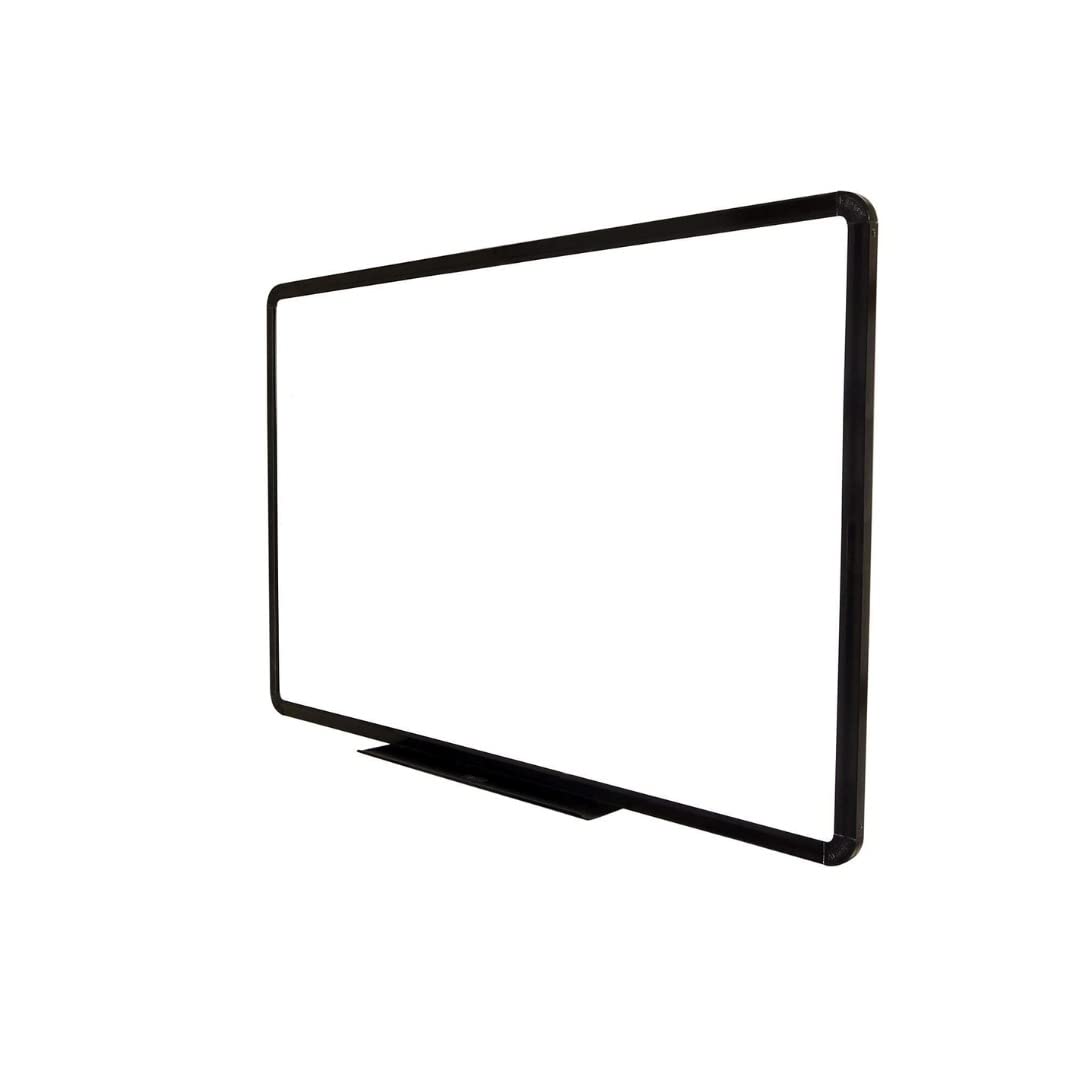 OBASIX® 2x3 Feet Ceramic Steel Magnetic Whiteboard | Premium Dry Erase Writing Board with Powder Coated Black Heavy Duty Aluminium Frame | Scratch, Stain & Ghost Resistant | Heavy Duty Office, School & Classroom Whiteboard