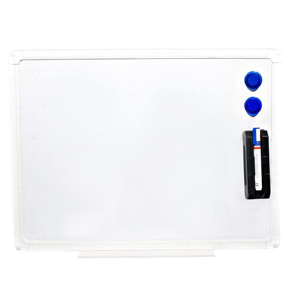 OBASIX® 3x4 Feet Ceramic Steel Magnetic Whiteboard | Premium Dry Erase Writing Board with Powder Coated White Heavy Duty Aluminium Frame | Scratch, Stain & Ghost Resistant | Heavy Duty Office, School & Classroom Whiteboard